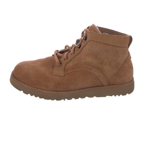 UGG Brown Suede High-Top Sneakers / Chukka Boots - Picture 3 of 5